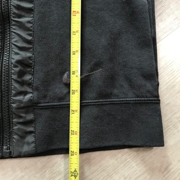 Women's Nike Full Zip Hoodie Jacket Coat Pockets Black sz Medium - Picture 11 of 11